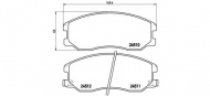 Комплект тормозных колодок BREMBO P 10 003