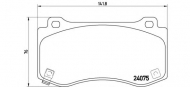Комплект тормозных колодок BREMBO P 11 023