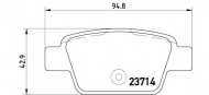 Комплект тормозных колодок BREMBO P 23 080