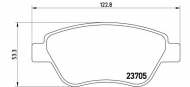 Комплект тормозных колодок BREMBO P 23 099