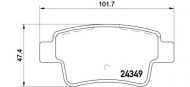 Комплект тормозных колодок BREMBO P 23 104