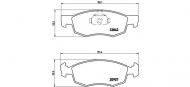 Комплект тормозных колодок BREMBO P 23 118