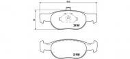 Комплект тормозных колодок BREMBO P 23 125