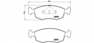 Комплект тормозных колодок BREMBO P 24 019