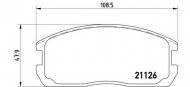 Комплект тормозных колодок BREMBO P 54 009