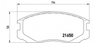 Комплект тормозных колодок BREMBO P 54 015