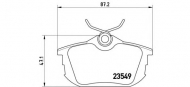Комплект тормозных колодок BREMBO P 54 023