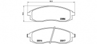 Комплект тормозных колодок BREMBO P 54 037