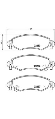 Комплект тормозных колодок BREMBO P 59 035