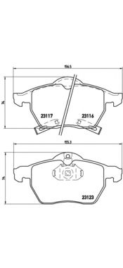 Комплект тормозных колодок BREMBO P 59 048