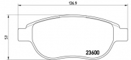 Комплект тормозных колодок BREMBO P 61 068