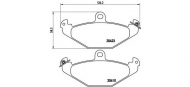 Комплект тормозных колодок BREMBO P 68 017