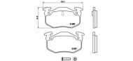 Комплект тормозных колодок BREMBO P 68 018