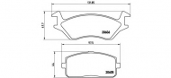 Комплект тормозных колодок BREMBO P 83 004