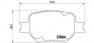 Комплект тормозных колодок BREMBO P 83 054