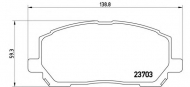 Комплект тормозных колодок BREMBO P 83 078