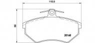 Комплект тормозных колодок BREMBO P 85 015