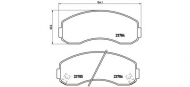 Комплект тормозных колодок BREMBO P 99 003