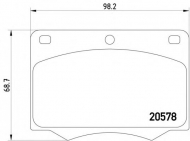 Комплект тормозных колодок MINTEX MGB642