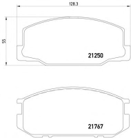 Комплект тормозных колодок MINTEX MDB1226