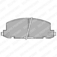 Комплект тормозных колодок DELPHI LP412