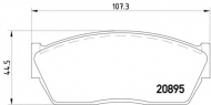 Комплект тормозных колодок HELLA 8DB 355 006-111