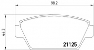 Комплект тормозных колодок HELLA 8DB 355 006-231