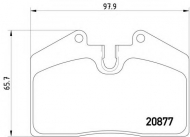 Комплект тормозных колодок HELLA 8DB 355 006-351
