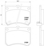 Комплект тормозных колодок HELLA 8DB 355 006-481