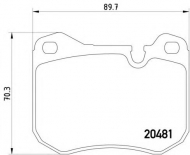 Комплект тормозных колодок HELLA 8DB 355 007-681