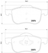 Комплект тормозных колодок HELLA 8DB 355 008-851