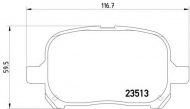 Комплект тормозных колодок HELLA 8DB 355 009-351