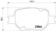 Комплект тормозных колодок HELLA 8DB 355 010-201