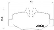 Комплект тормозных колодок HELLA 8DB 355 010-661