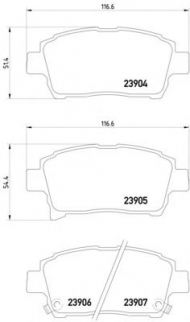 Комплект тормозных колодок HELLA 8DB 355 010-901