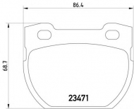 Комплект тормозных колодок HELLA 8DB 355 010-921