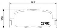 Комплект тормозных колодок HELLA 8DB 355 011-001