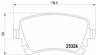 Комплект тормозных колодок HELLA 8DB 355 011-531