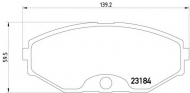 Комплект тормозных колодок HELLA 8DB 355 011-631