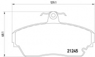 Комплект тормозных колодок HELLA 8DB 355 011-781