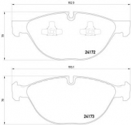 Комплект тормозных колодок HELLA 8DB 355 012-661