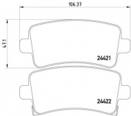 Комплект тормозных колодок HELLA 8DB 355 012-991