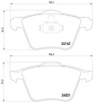 Комплект тормозных колодок HELLA 8DB 355 013-001