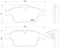 Комплект тормозных колодок HELLA 8DB 355 013-621