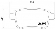 Комплект тормозных колодок HELLA 8DB 355 013-971