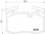 Комплект тормозных колодок HELLA 8DB 355 014-111