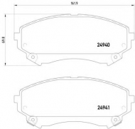 Комплект тормозных колодок HELLA 8DB 355 015-141