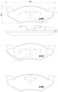 Комплект тормозных колодок HELLA 8DB 355 015-161
