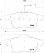 Комплект тормозных колодок HELLA 8DB 355 015-531