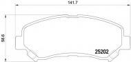 Комплект тормозных колодок HELLA 8DB 355 015-911